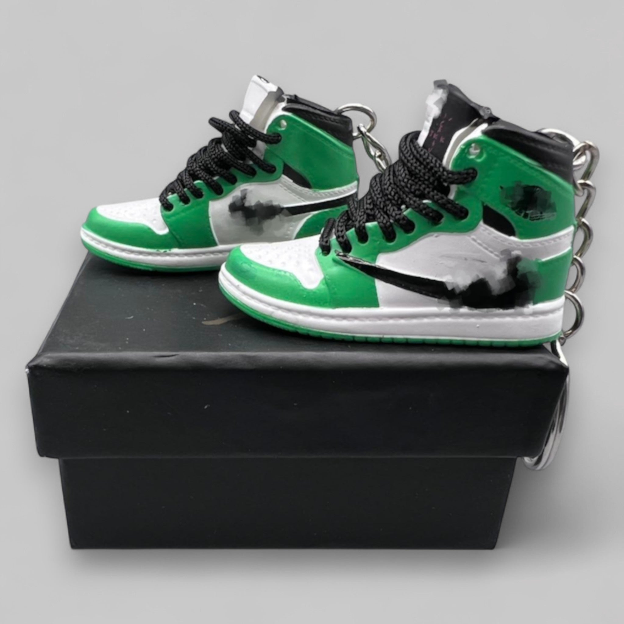 1:6 Scale Mini Sneaker – Doll Wear or Keychain - "Reverse Green"