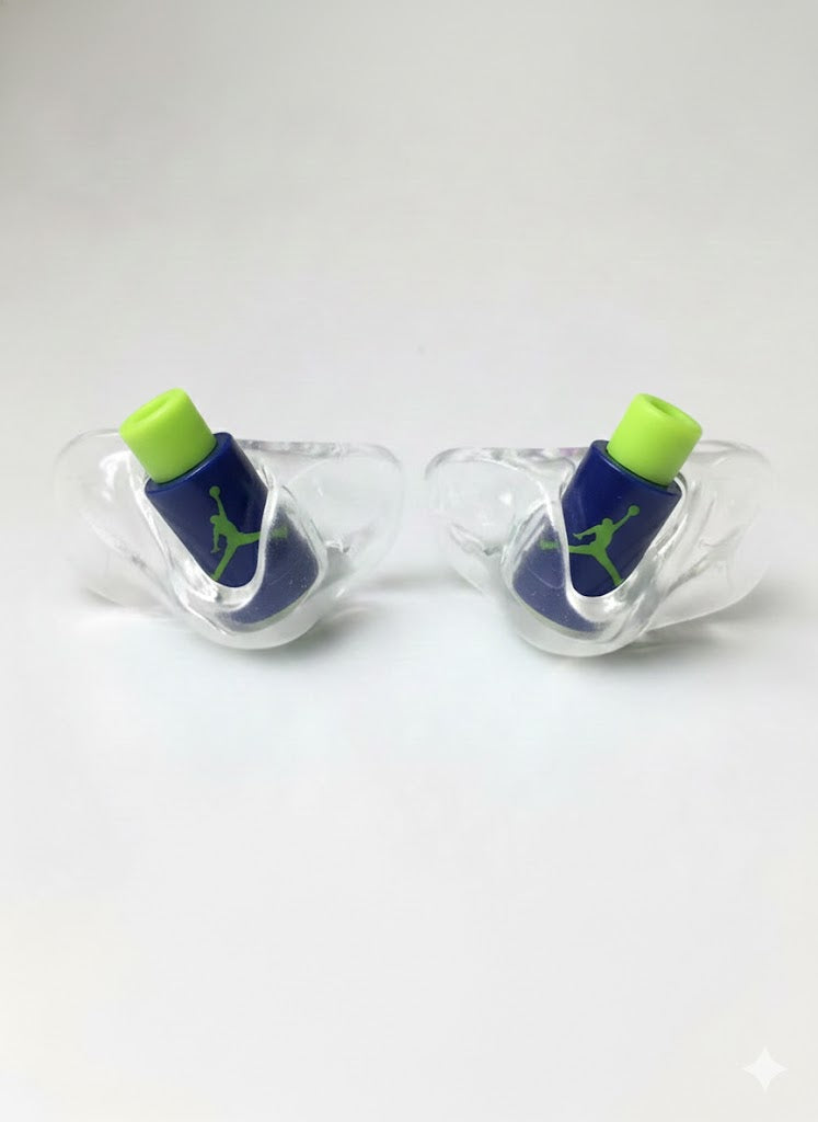 Replacement Jordan Lace Locks (Navy/Neon Green)